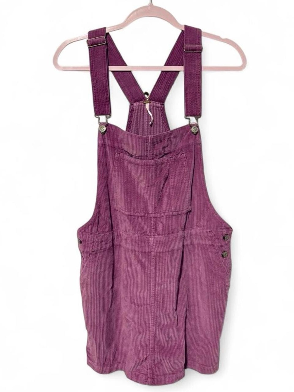 Free People Dylan Cord Skirtall in purple corduroy lg - Picture 2 of 8